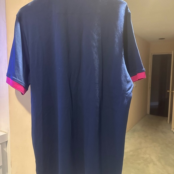BUGATCHI Navy Polo L NWT - Picture 3 of 7